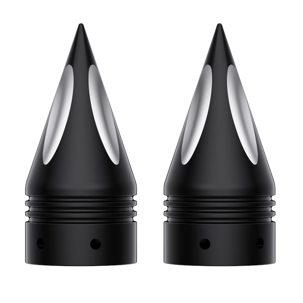 Spike front axle nut deals covers for harley
