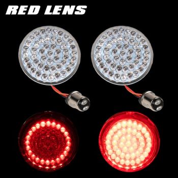 Advanblack Rear "HALO" LED Turn Signals 1157 Base for Harley Tourings Models