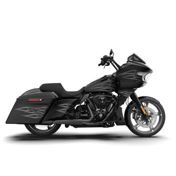 Midnight Firestorm Spoiler Fairings Kit with Support Bracket for '23.5-'25 Harley Road Glide 