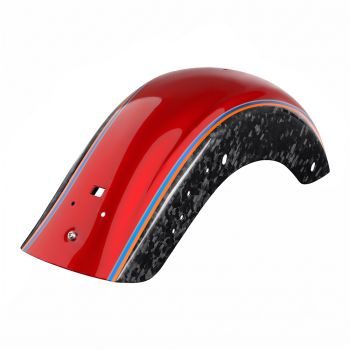 Advanblack Daybrake Hot Lap Classic Twill Glossy Carbon Fiber Rear Fender Fits '24Up Harley Touring & '23Up CVO Models