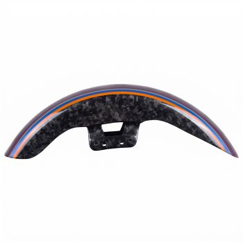 Advanblack Daybrake Poison Berry Glossy Black Forged Carbon Fiber Front Fender for '23.5Up Harley Touring