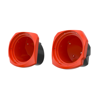 Blood Orange 8inch Lower Fairings Speaker Pods for Harley 24up Later Harley Touring