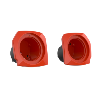 Blood Orange Lower Fairings 6.5inch Speaker Pods for Harley 24up Later Harley Touring