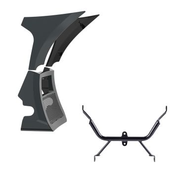 Iron Horse Metallic Spoiler Fairings Kit with Support Bracket for '23.5-'25 Harley Road Glide 