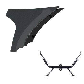 Iron Horse Metallic Side Spoiler Panel Fairings with Support Bracket for '23.5-'25 Harley Road Glide 