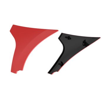 Rally Red Side Spoiler Panel Fairings with Support Bracket for '23.5-'25 Harley Road Glide 
