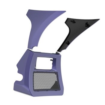Purple Abyss Spoiler Fairings Kit with Support Bracket for '23.5-'25 Harley Road Glide