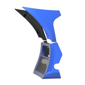 Aurora Blue Denim Spoiler Fairings Kit with Support Bracket for '23.5-'25 Harley Road Glide
