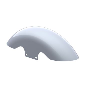 Brilliant Silver Holeshot Performance 19inch short front fender for harley touring