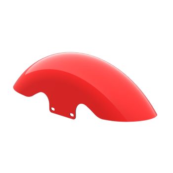 Scarlet Red Holeshot Performance 19inch short front fender for harley touring
