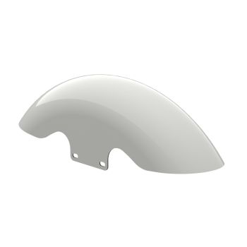 Stone Washed White Pearl Holeshot Performance 19inch short front fender for harley touring