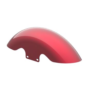 Velocity Red Sunglo Holeshot Performance 19inch short front fender for harley touring