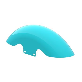 Frosted Teal Holeshot Performance 19inch short front fender for harley touring