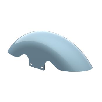 Sharkskin Blue Holeshot Performance 19inch short front fender for harley touring