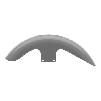 Billiard Gray Holeshot Performance 21inch short front fender for harley touring
