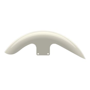 Birch White Holeshot Performance 21inch short front fender for harley touring