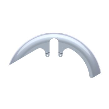 Atlas Silver Metallic Fat Front Fender for harley 09-23 touring