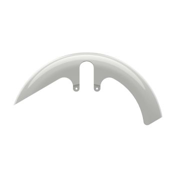 Stone Washed White Pearl Fat Front Fender for harley 09-23 touring