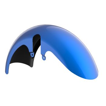 Blue Burst Fat Front Fender for harley 24up touring
