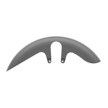 Advanblack Charcoal Denim Shorty Performance 18" Wide Fat Tire Front Fender for 2014-2023 Harley Touring Models