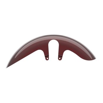 Advanblack Mysterious Red Sunglo Shorty Performance 18" Wide Fat Tire Front Fender for 2014-2023 Harley Touring Models