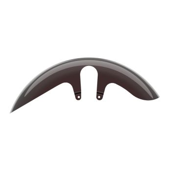 Advanblack Midnight Crimson Shorty Performance 18" Wide Fat Tire Front Fender for 2014-2023 Harley Touring Models