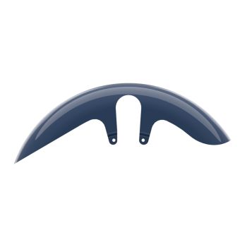 Advanblack Billiard Blue Shorty Performance 18" Wide Fat Tire Front Fender for 2014-2023 Harley Touring Models