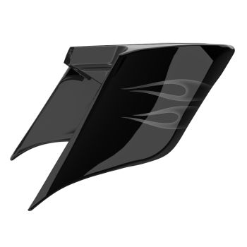 Midnight Firestorm ABS Stretched Extended Side Cover Panel for 2014+ Harley Davidson Touring 