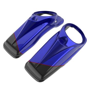 Advanblack Crushed Ice Pearl 8'' Saddlebag Speaker Lids Cover for Harley Davidson Touring 2014-2020