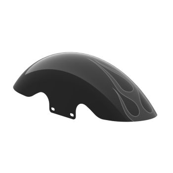 Midnight Firestorm Holeshot Performance 19inch short front fender for harley touring