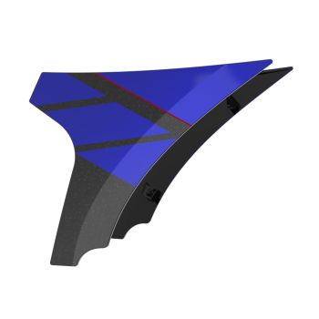 Blue Streak Side Spoiler Panel Fairings with Support Bracket for '23.5-'25 Harley Road Glide 