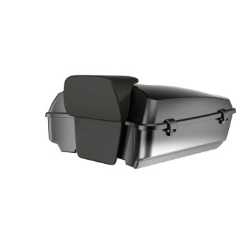 Raven Fade Color Matched Latch Hardware Rushmore Chopped Tour Pack Pad For  '97-'22 Harley Touring / Softail