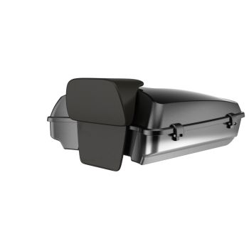 Raven Fade Color Matched Latch Hardware Rushmore Razor Tour Pack Pad For  '97-'22 Harley Touring / Softail