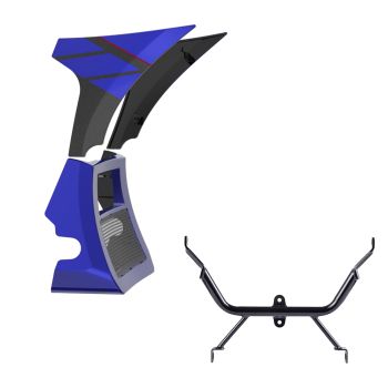 Blue Streak Spoiler Fairings Kit with Support Bracket for '23.5-'25 Harley Road Glide 