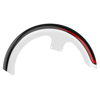 Advanblack Color-Matched 19" Reveal Wrapper Hugger Front Fender For ''86-''21 Harley Touring Models -Great White Pearl