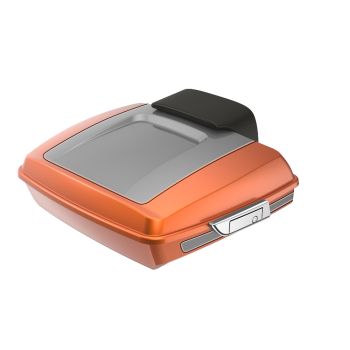 Amber Whiskey and Charcoal Pearl RUSHMORE RAZOR TOUR PACK PAD FOR '97-'23 HARLEY TOURING / SOFTAIL