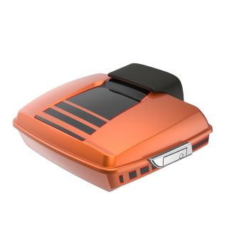 Ridgeline Amber Whiskey and Vivid Black RUSHMORE RAZOR TOUR PACK PAD FOR '97-'23 HARLEY TOURING / SOFTAIL