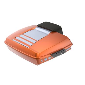 Ridgeline Amber Whiskey and Brilliant Silver RUSHMORE RAZOR TOUR PACK PAD FOR '97-'23 HARLEY TOURING / SOFTAIL