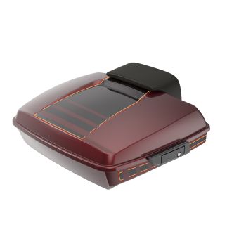 Ridgeline Mysterious Red Sunglo and Blackened Cayenne Razor Tour Pack with Black Latch Hardware