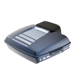 Ridgeline Midnight Blue and Barrcuda Siver Razor Tour Pack with Color Matched Latch Hardware