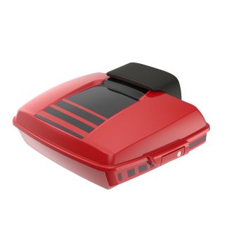 Advanblack Ridgeline Razor Rear Tour Trunk Pack For '97-'25 Harley Touring 