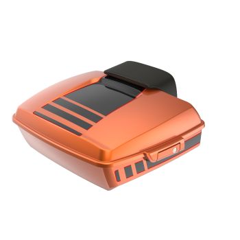 Ridgeline Amber Whiskey and Vivid Black RUSHMORE Chopped TOUR PACK PAD FOR '97-'23 HARLEY TOURING / SOFTAIL