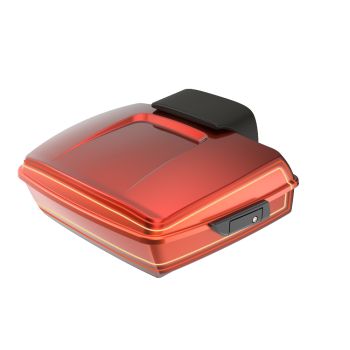 Advanblack El Diablo Chopped Tour Pack Pad Luggage Trunk For 97-21 Harley Davidson Touring Street Electra Road Glide