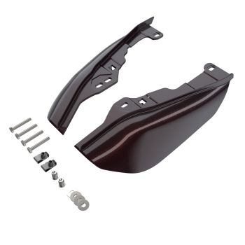 Inferno Gray MID-FRAME AIR DEFLECTORS HEAT SHIELD FOR '09-'24 HARLEY DAVIDSON TOURING