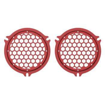 Advanblack x XBS Color Matched HEX Speaker Grills For 2014+ Electric Glide / Street Glide Inner Fairing-Heirloom Red Fade