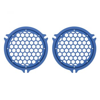 Advanblack x XBS Color Matched HEX Speaker Grills For 2014+ Electric Glide / Street Glide Inner Fairing-Bright Billiard Blue