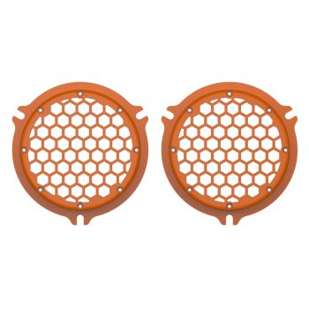 Advanblack x XBS Color Matched HEX Speaker Grills For 2014+ Electric Glide / Street Glide Inner Fairing-Baja Orange