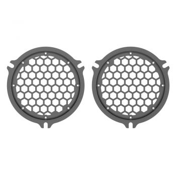 Advanblack x XBS Color Matched HEX Speaker Grills For 2014+ Electric Glide / Street Glide Inner Fairing-Gray Haze