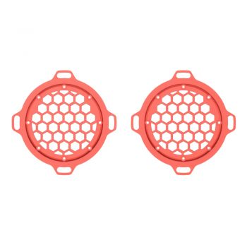 Advanblack x XBS Color Matched HEX Speaker Grills For 2013down Electric Glide / Street Glide Inner Fairing-Candy Orange
