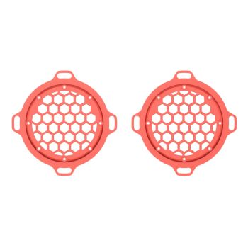 Advanblack x XBS Color Matched HEX Speaker Grills For 2013down Electric Glide / Street Glide Inner Fairing-Candy Orange